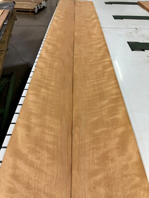 FIGURED Curupixa Raw Wood Veneer 2 sheets 103'' x 8'' 234i