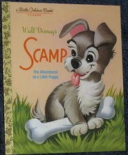 Disney's SCAMP The Adventures of a Little Puppy NEW Hardcover Little Golden Book
