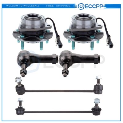 6pc Front Sway Bar Link Wheel Bearing ABS For Saturn Vue Chevy Equinox Torrent