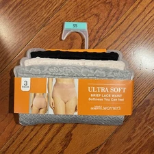 NIP Womens Warners Blissful Benefits 3 Pack Ultra Soft Brief Panties Size Sm 5