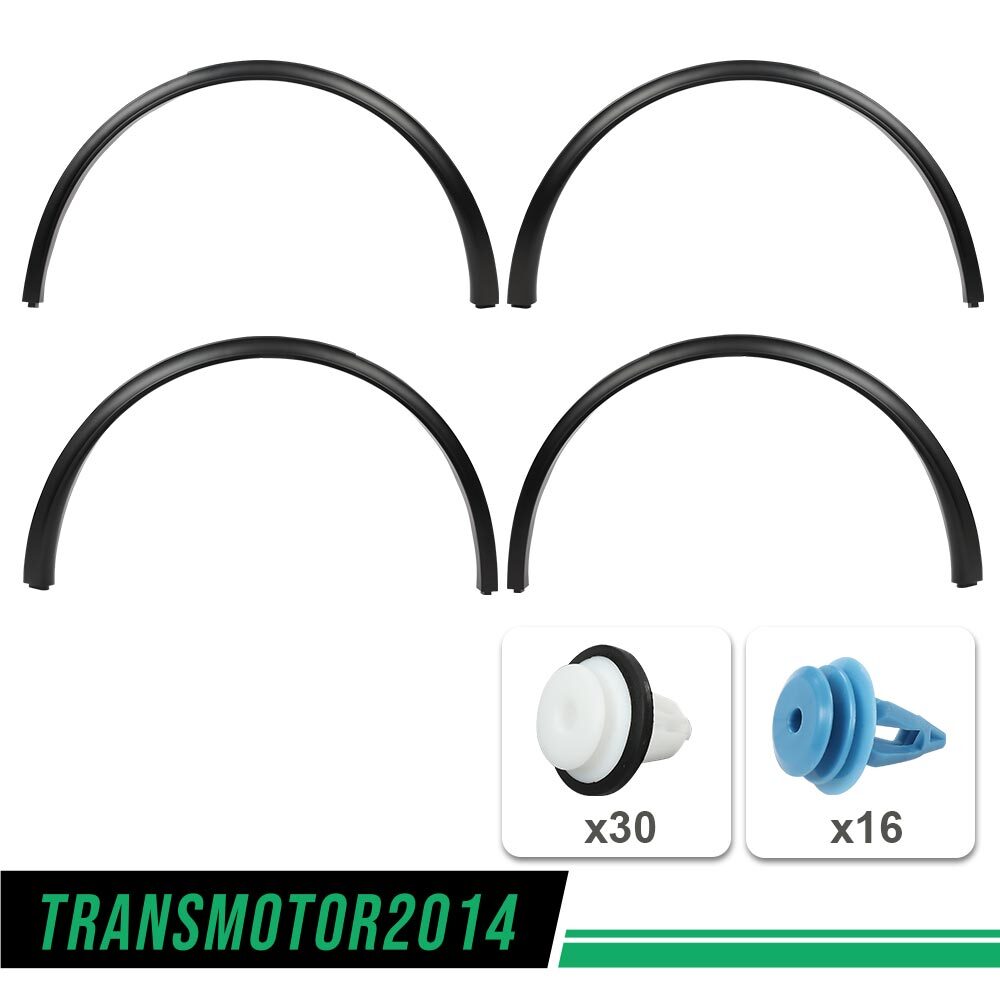 4PCS Fit For 20-24 Tesla Model Y MY Fender Flare Wheel Arch Molding Wide Body