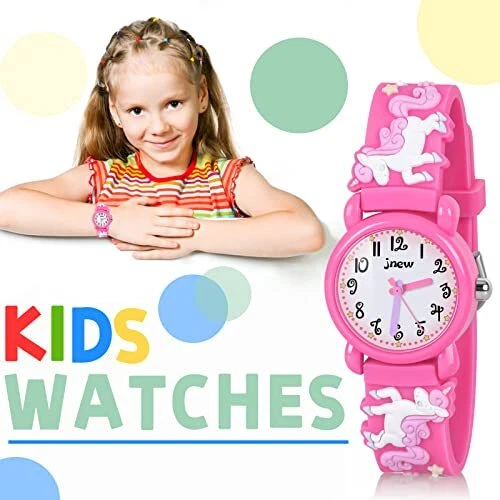 Reloj 3D unicornio para niñas, juguetes para niñas de 3, 4, 5, 6