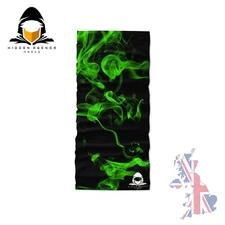 Green Haze - Snood Face Shield Mask Bandana Neck Sock Seamless Tube Cycling Buff