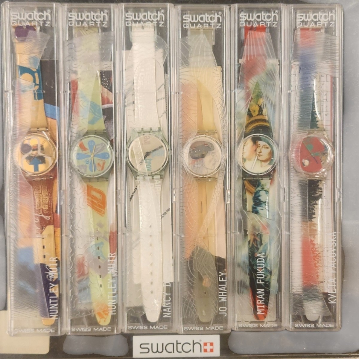 Vintage Swatch Artpack4 Watch Set with the TICKING BRAIN GK247 by