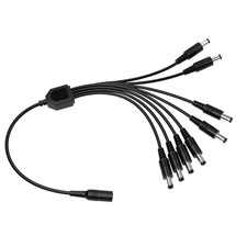 ZOSI CCTV Power Splitter Cable For Camera 12V DC 2.1mm Female to 4/8 Way