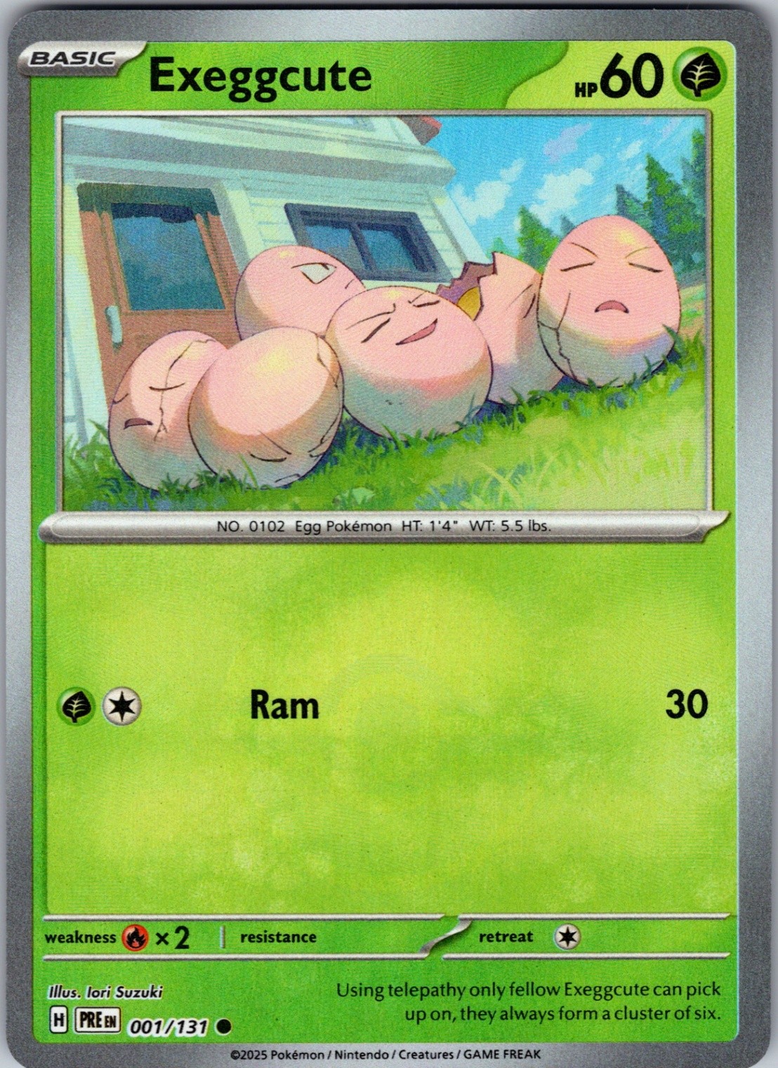 Exeggcute (Poke Ball Pattern) 001/131 Common Holo SV: Prismatic Evolutions NM