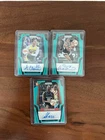 3 2025 Panini Prizm WNBA Signed Teal Evans, Clark, Rivers