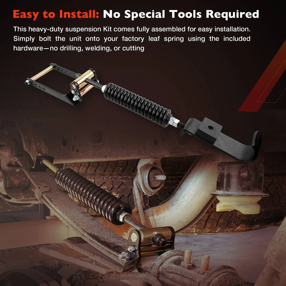 Rear Leaf Spring Suspension Heavy Duty Kit For 2009-2023 Ford F150 4WD 3611-YHD - Изображение 4 из 4