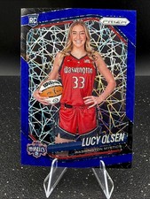 2025 Panini WNBA Prizm - Lucy Olsen #145 Blue Velocity Variation (RC)
