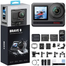 AKASO Brave 8 4K60FPS Action Camera, 48MP Photo Waterproof Underwater Gray