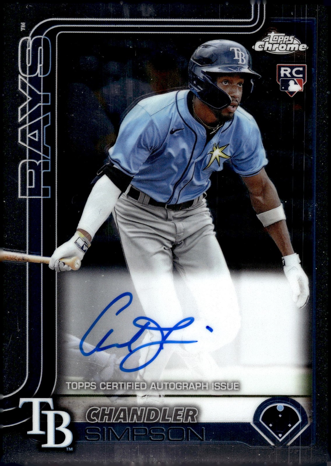 2025 Topps Chrome #RA-CSI Chandler Simpson Rookie Autographs