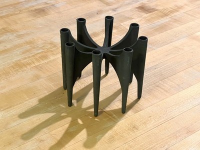Rare Dansk Cast Iron Arch 8 Light Candle Holder Börje Rajalin Like Fiesta
