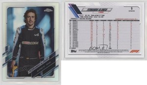 2021 Topps Chrome Formula 1 F1 Racers Refractor Fernando Alonso #9