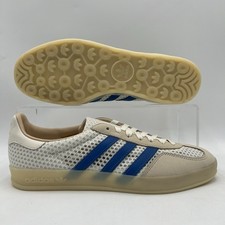 Mens Size 10 Adidas Originals Gazelle Indoor Off White Blue Sneakers JH5419 NEW