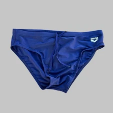 Arena men blue Swim Brief bikini swimwear swimsuit size 36 38