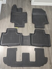 2020-2025 Toyota Highlander Genuine Oem All-weather Rubber Floor Mats Full Set 2020-2025 Toyota Highlander Genuine Oem All-weather Rubber Floor Mats Full Set