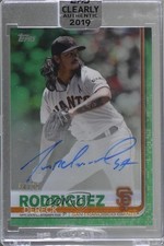 2019 Topps Clearly Authentic Auto Green 34/99 Dereck Rodriguez #CAA-DR Auto 1q7