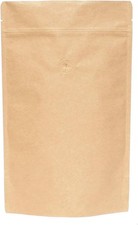 100 Count of 12 oz  Kraft Stand Up Coffee Bag with Valve 0.92 per pound