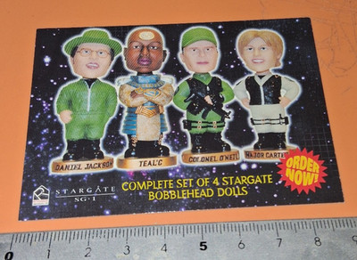 2002 Stargate SG1 Bobblehead Dolls Promo Card Trading Card SG-1