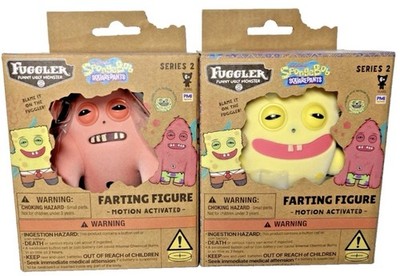 Spongebob Squarepants & Patrick Farting Fuggler Series 2 - Both