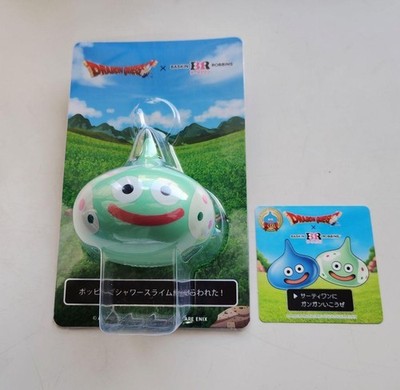 Dragon Quest 40th Anniversary Baskin Robbins Slime Keychain & Sticker Set Japan