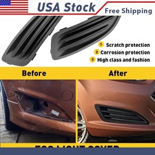 2pcs For 2014 15-19 Ford Fiesta Replacement Black Light Fog Cover Left Right Xh 2pcs For 2014 15-19 Ford Fiesta Replacement Black Light Fog Cover Left Right Xh