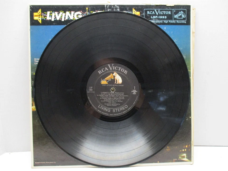 Chet Atkins In Hollywood LP Vinyl Record 1958 - Image 4 of 4