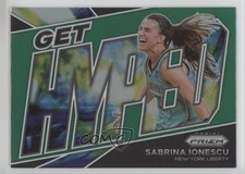 2022 Panini Prizm WNBA Get Hyped Green Prizm Sabrina Ionescu #12 5w0