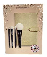 Laura Mercier Travel Brush Set 4 Pc Gold CaseLimited Edition New