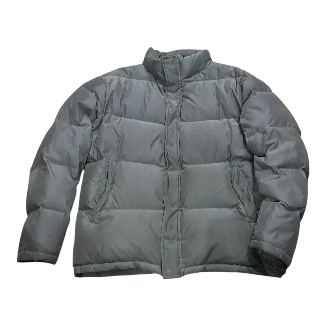 Togo Jacket Mens Large Gray Down Puffer Coat Full Zip Warm Winter Outerwear
