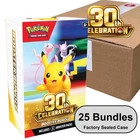 Pokemon 30th Celebration Booster Bundle 25 Count Case Sealed Presale 10/2