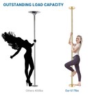 Static Spinning Stripper Pole Kit 45MM 9.25FT for Party Club Exercise, Gold — photo 6