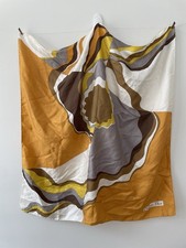 Vintage Christian Dior Scarf Brown Gold Rust ...