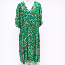 Draper James Women's Fully Lined Floral Midi Dress Cottage Size 3X Green NWT $78