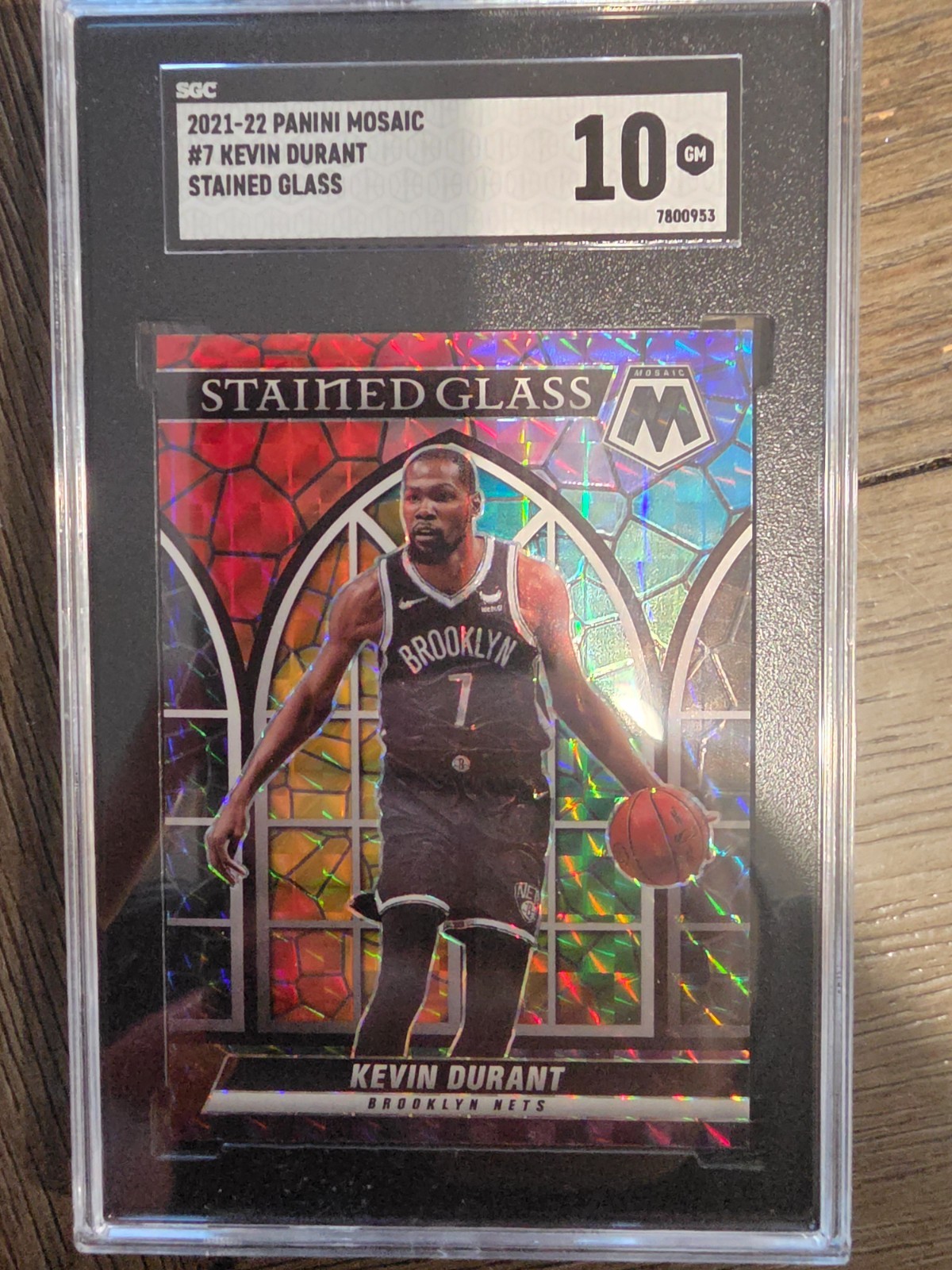 2022-23 Panini Mosaic - Stained Glass Kevin Durant #9