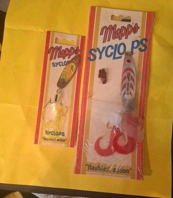 2 Mepps Syclops #0 & #2 Fishing Spoons 