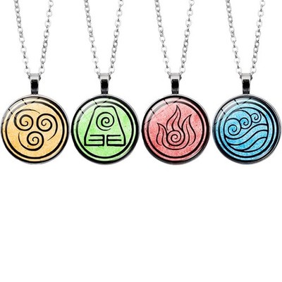 Edgell House Necklace Gift Set - Complete of 50 cm, Four Element Colors 