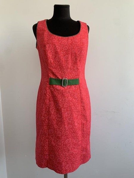Women Kaiser Dress Pink Cotton M