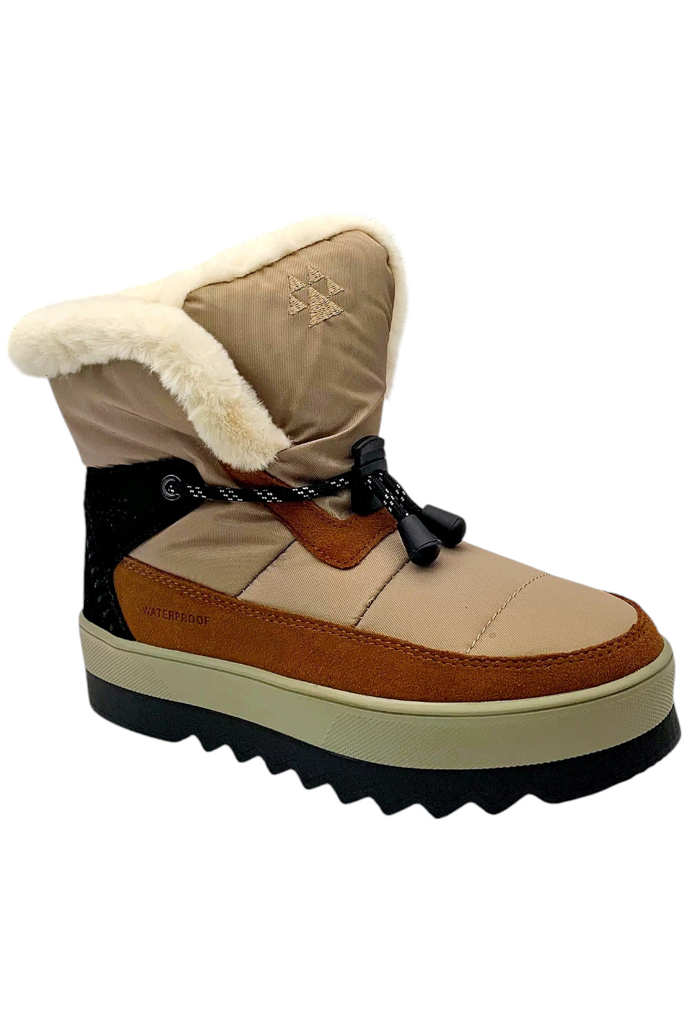 Женские водонепроницаемые зимние ботинки Cougar с искусственным мехом Vibe Cream/Tobacco