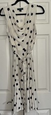 Lauren Ralph Lauren Polka Dot Dress Sz 12 Old Money Classic Garden Party