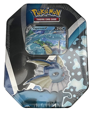 Pokemon Sword & Shield - Eevee Evolutions - Tin Box Fall 2021 Vaporeon-V ENG