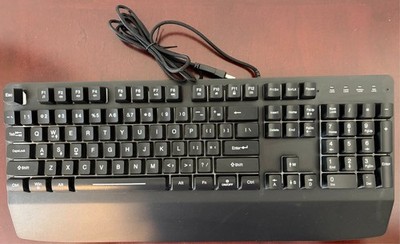Wired Gaming Keyboard RGB Light Up Multimedia Antighosting Keys PC Mac Xbox