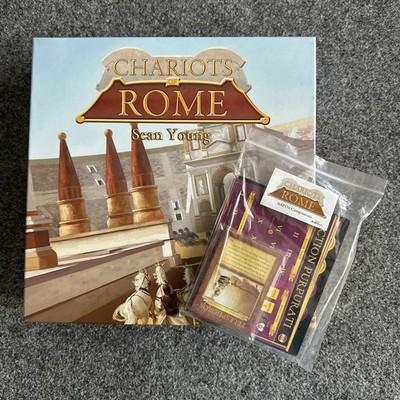Chariots of Rome board game, New open box + Add-on Components, NEW