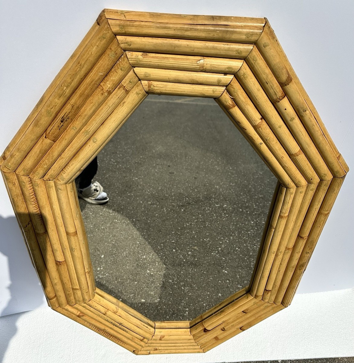Vintage 1940/69 Bamboo Octagonal Italian Designed Mirror | eBay