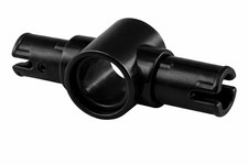 Lego 10 Stück Doppel Pin Verbinder 3L mit Loch schwarz Technic 87082 Technic