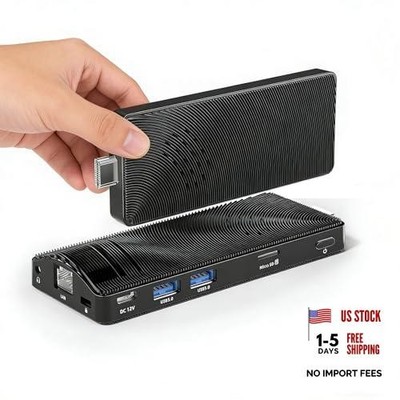 Mini PC Stick, Intel Celeron J3455 Quad Core, 4GB 64GB, Fanless, J3455 4+64GB