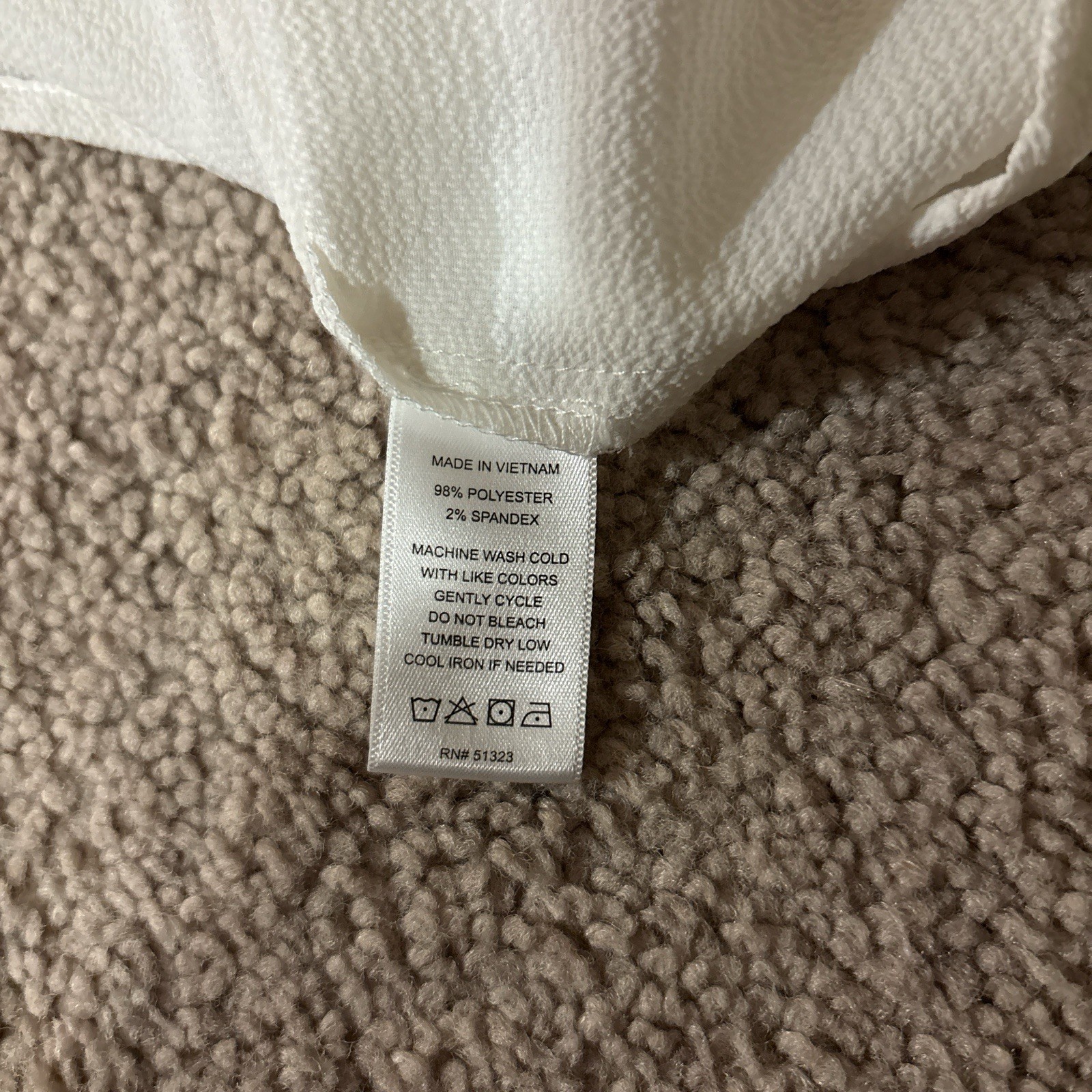 White CeCe button-down Top. Collard. Ruffled Slee… - image 6