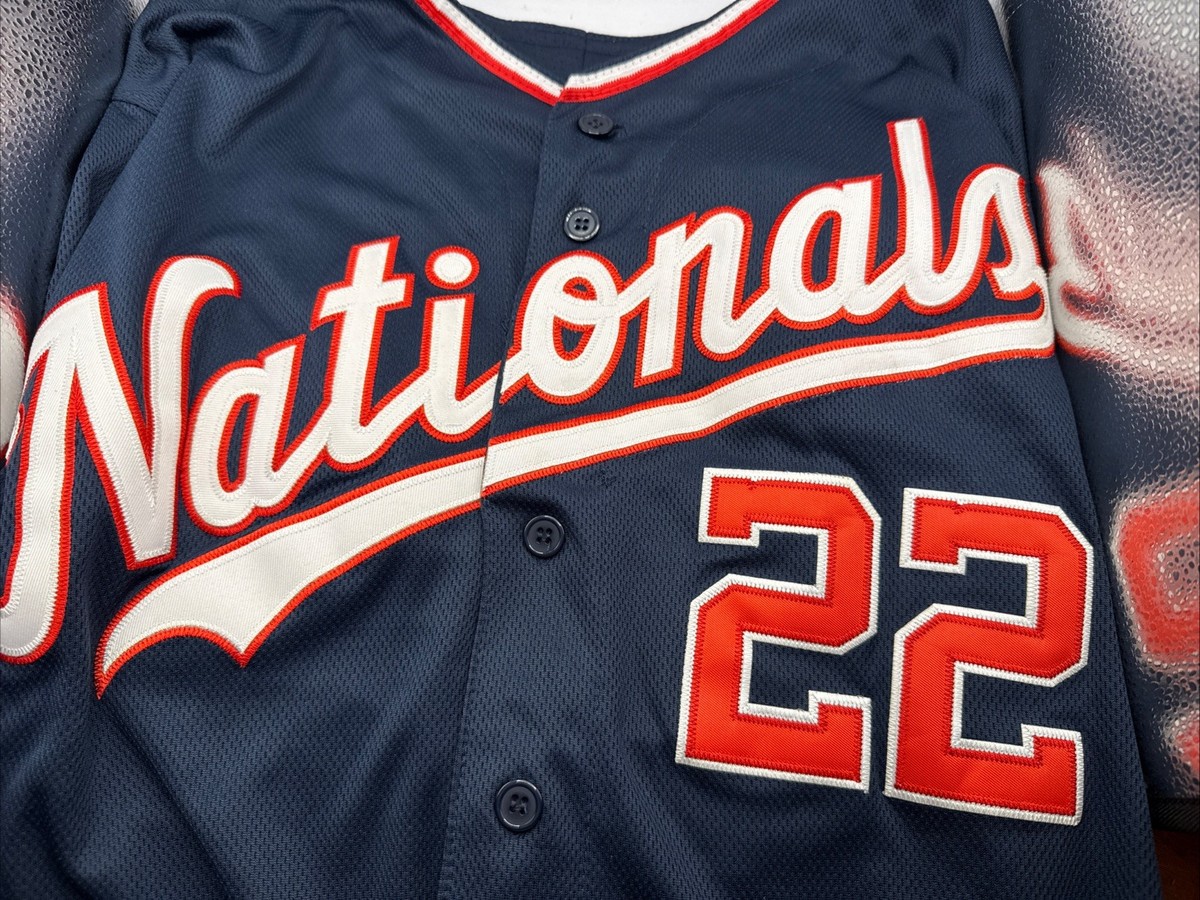Navy Blue Nationals World Series Jersey Baseball Shirts Washington
