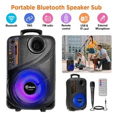 2000W Portable Wireless bluetooth Speaker Heavy Bass Stereo Radio FM TF AUX USB