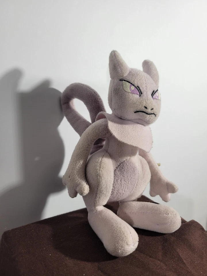 De colección 1998 Pokémon 6” Mewtwo #150 Gorro Peluche Hasbro Nintendo Sin Etiqueta Foto 2 de 4